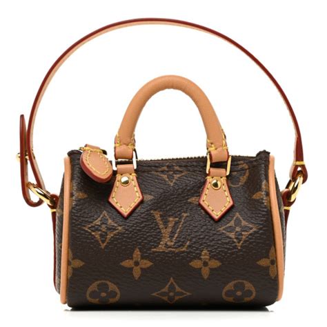 louis vuitton monogram micro speedy bag charm